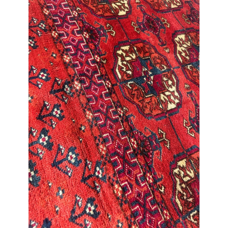 Antique 1920s Tribal Turkoman Tekke Wedding Rug 34 x 41