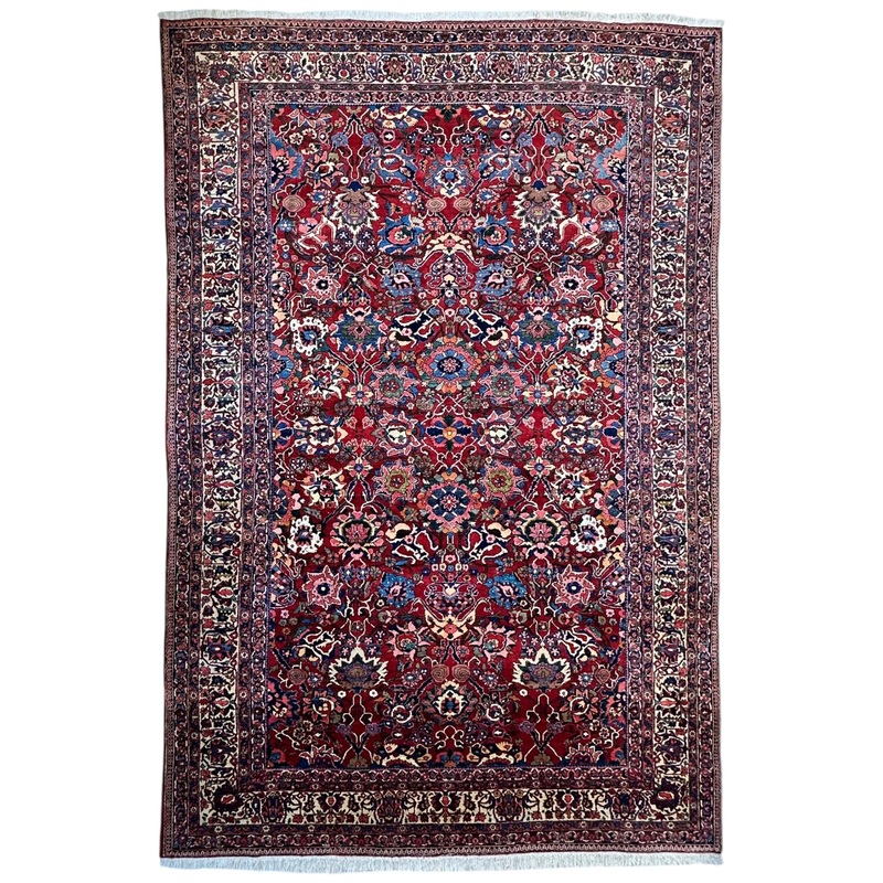 Antique Persian Bakhtiari Rug  Timeless Masterpiece 8’6″ x 13’2″