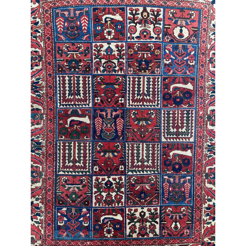 Antique Rich & Moody “Garden Design” aka “4 Seasons Rug” | 410 x 610