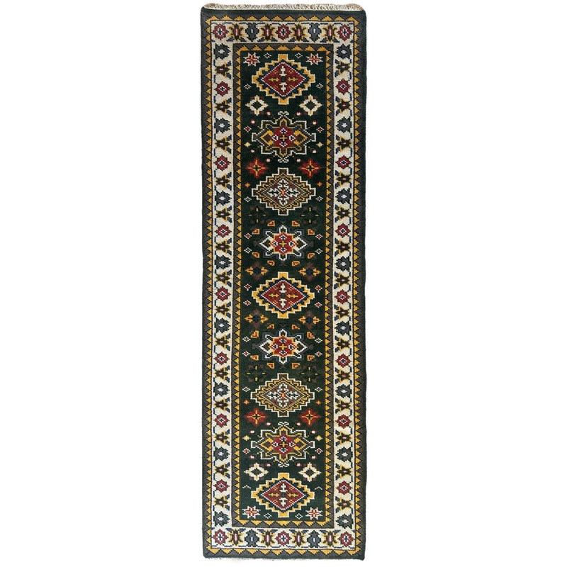 Beautifull Indo-Kazak Runner 26 x 8