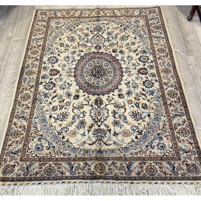 Belgium Wool Afghani Made Persian Knot I Nain Rug 5×7 Ft