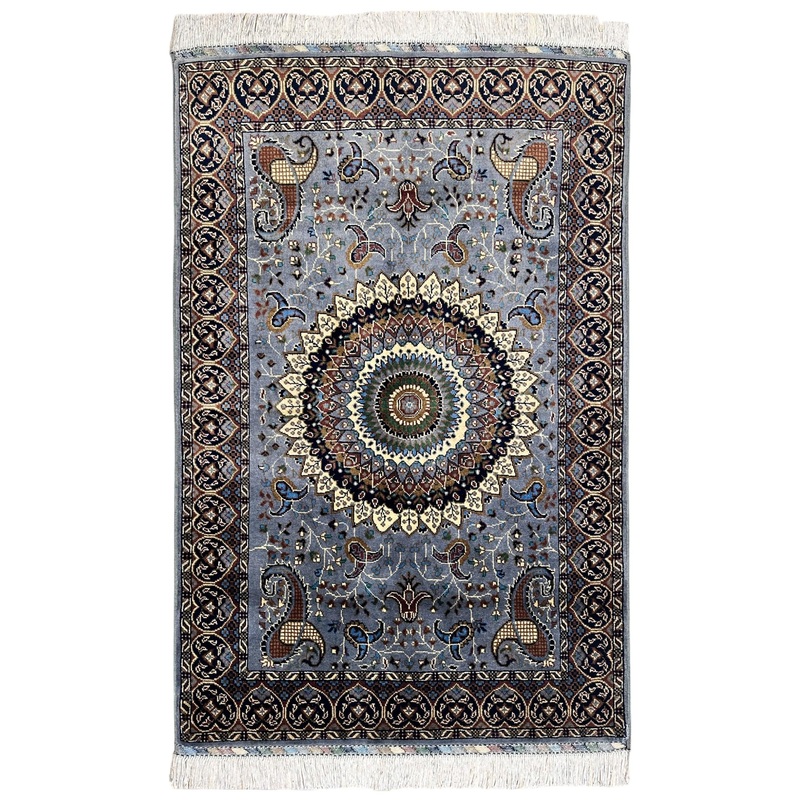 Hand-Knotted Parak Rug  Gray, 40 x 60 | Afghan Wool Rug
