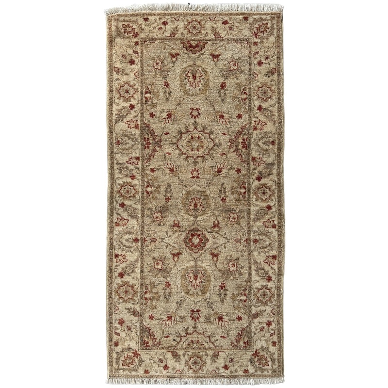 Hand-knotted Wool Small Runner Rug 26 x 54