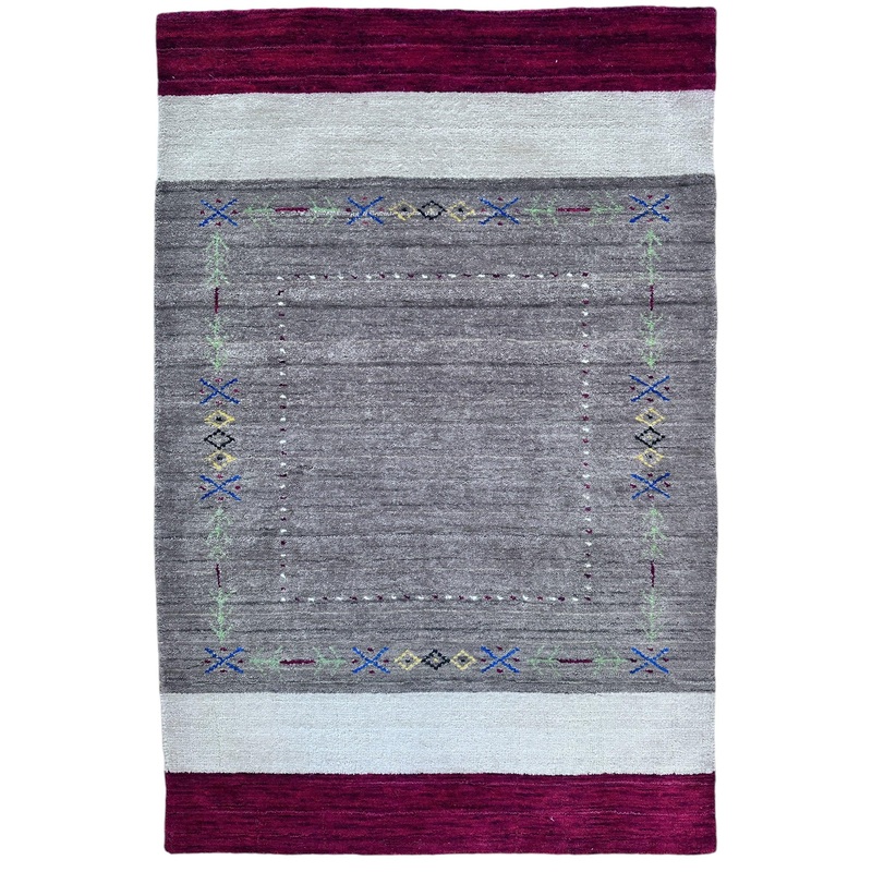 Hand-loomed Rectangle Abstract Rug 31 x 48