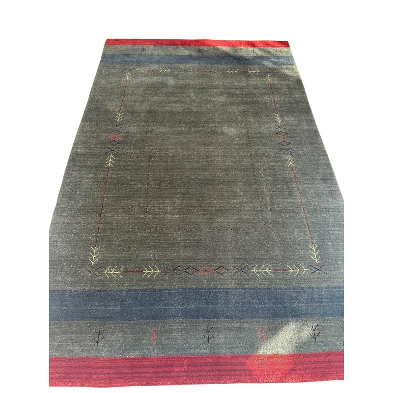 Hand-loomed Rectangular Abstract Abstract Area Rugs, 5 x  x 8