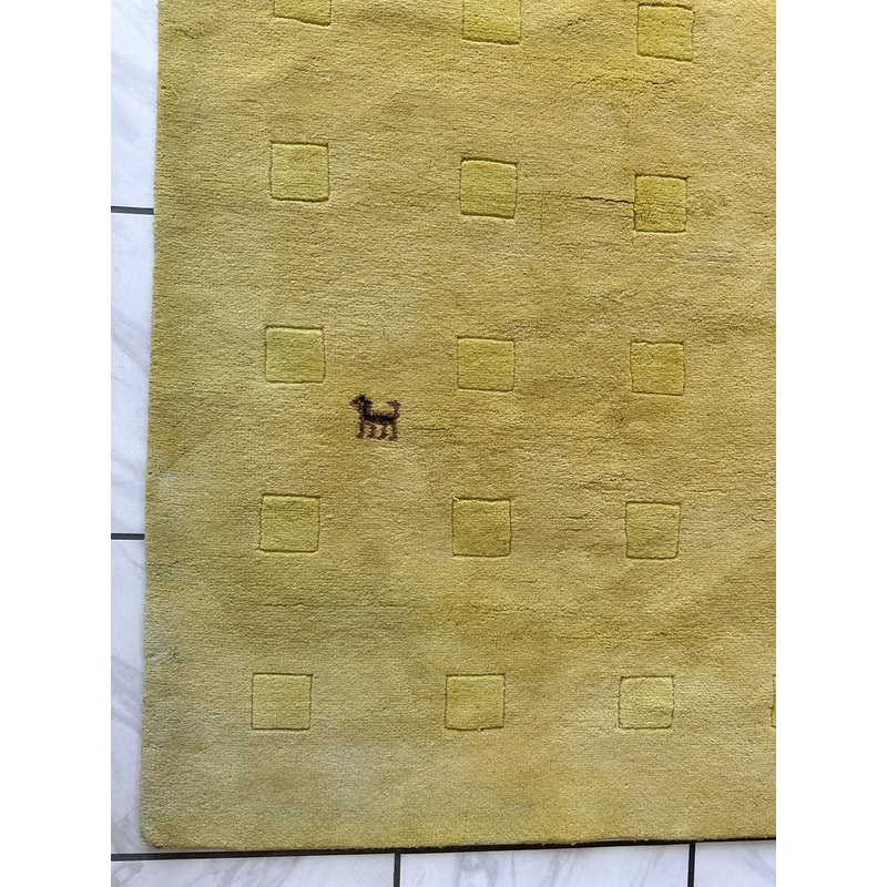 Hand-Woven Indo-Gabbeh Rug 47 x 64