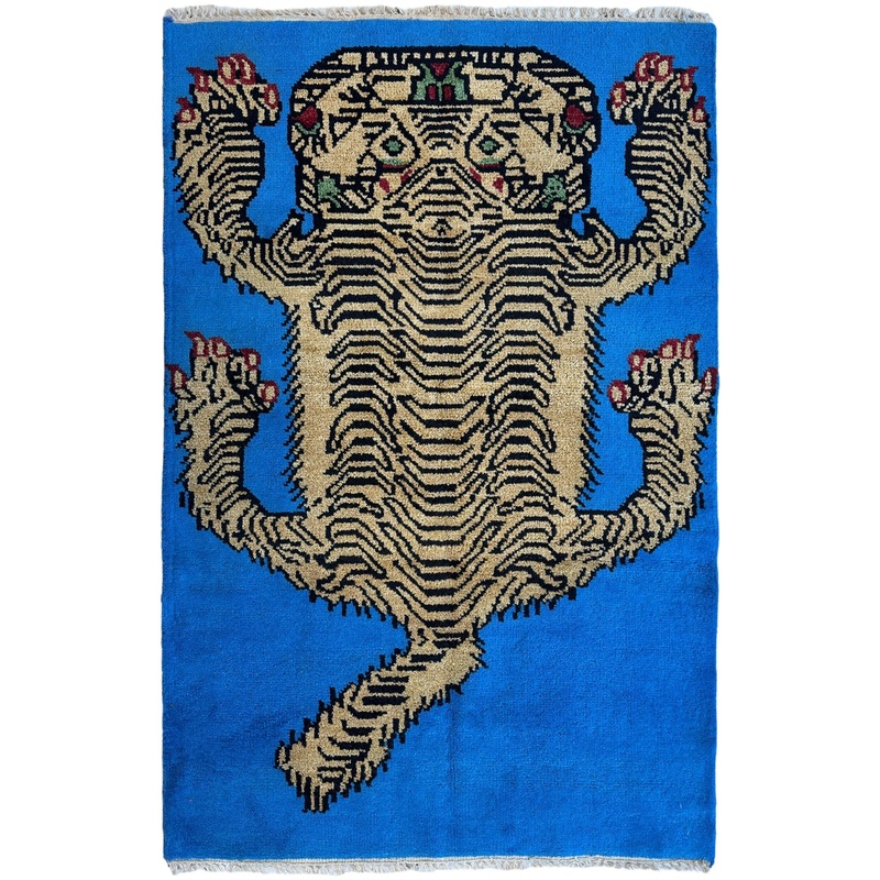Handmade Pictorial (Tiger) Rug 4 x 6