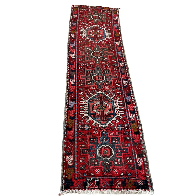 Persian Heriz Karaja Fine Vintage Oriental Aisle Runner 2’2″ x 7’6″