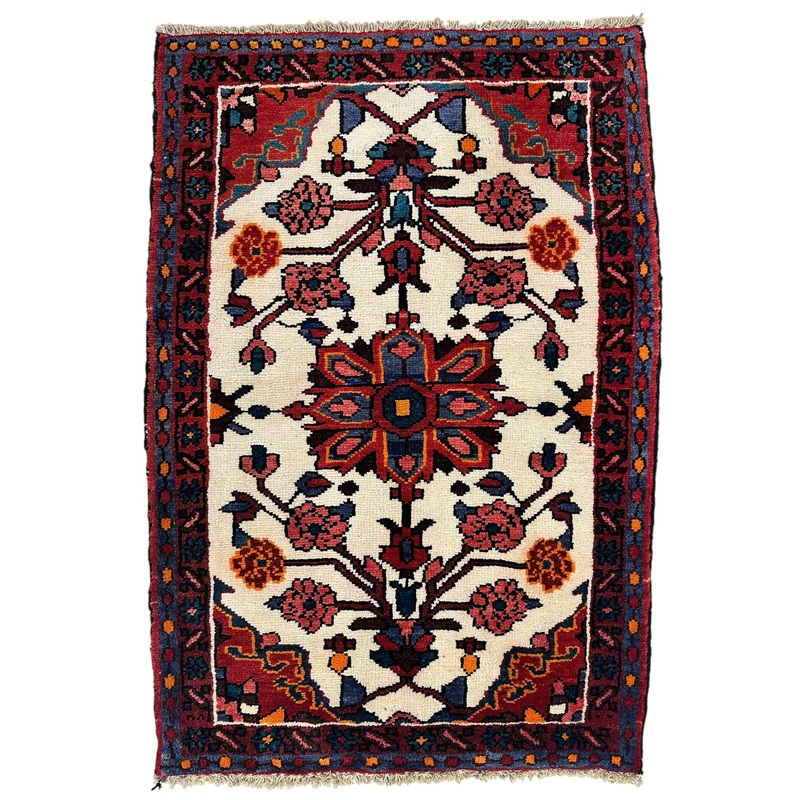 Small Vintage Persian Heriz Rug 27 x 40