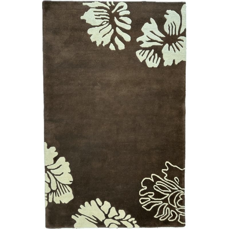 Thick Handwoven Wool Rug 51 x 82