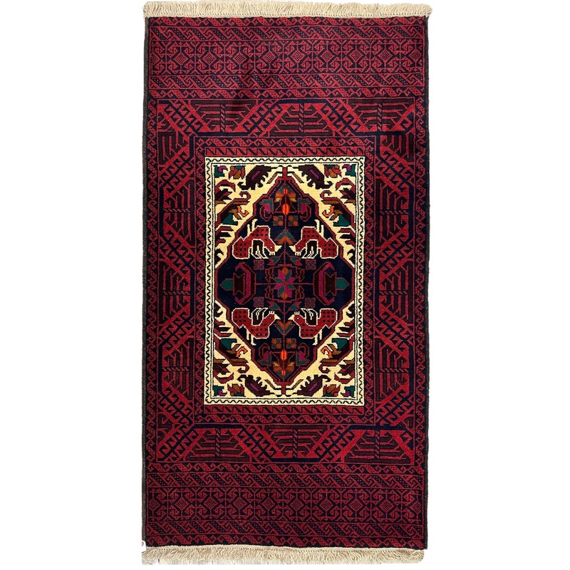 Vintage Afghani Area Rug – 3×5 Ft