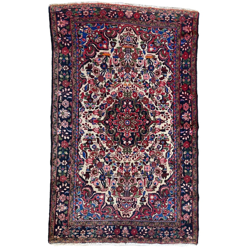 Vintage Handmade Persian Hamadan Rug 44 x 71