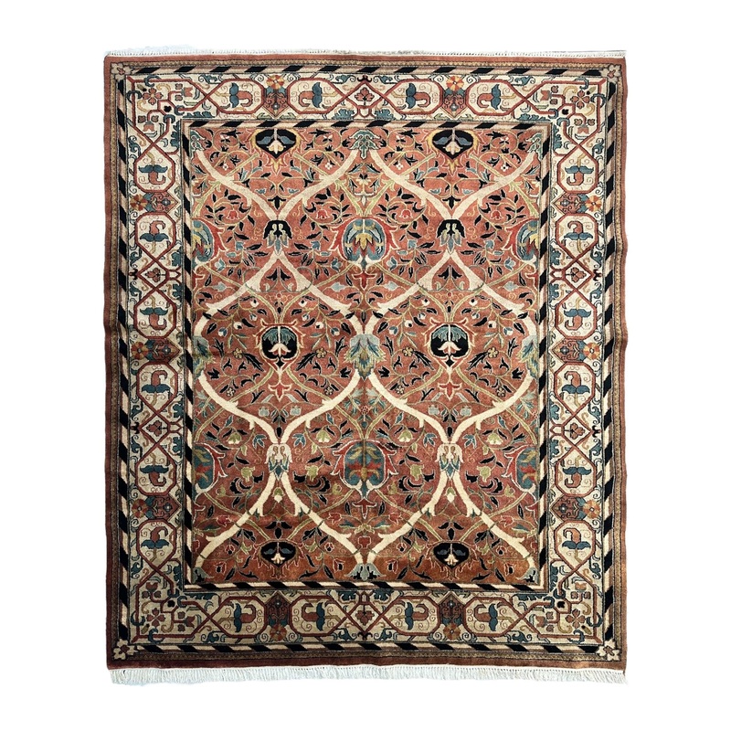 William Morris Hand-Knotted Wool Luxury Handmade Rug – 7’10” x 9’10”