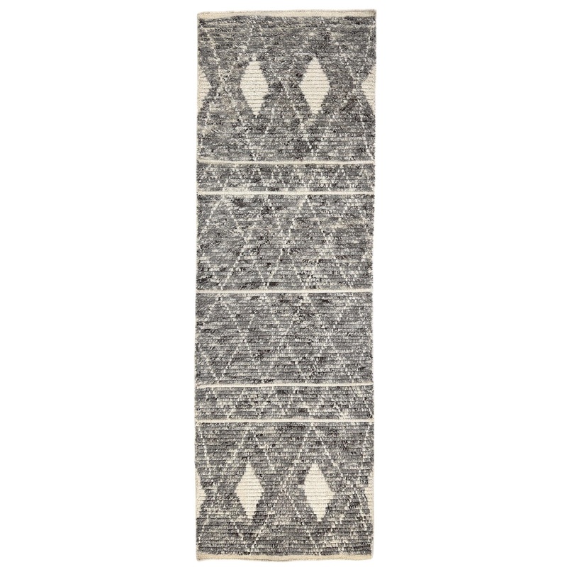 Hand-knotted Indo-Berber Runner Rug 26 x 79
