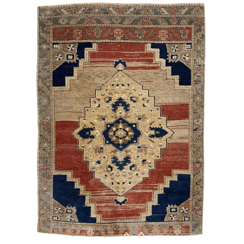 Exquisite handmade oushak rug 3’7”x5′