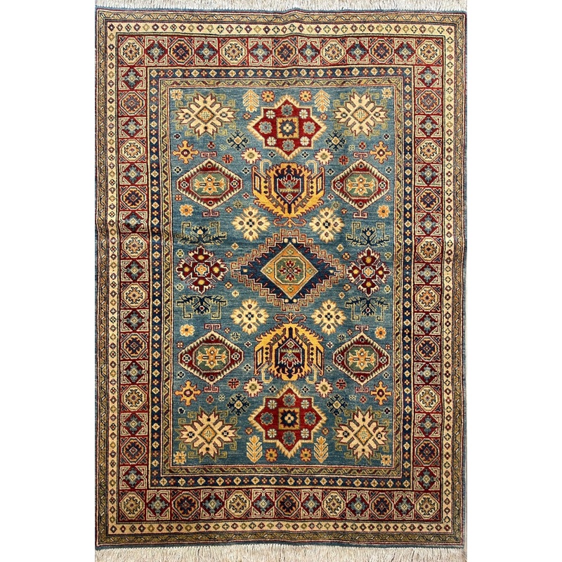 Fine Hand Knotted Afghani Super Kazak Rug 410 x 611