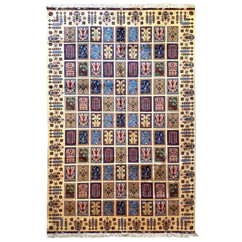 Afghani Hand-knotted Four Season Wool Area Rug 7 x 10