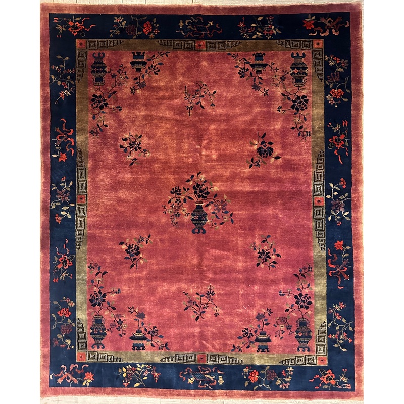 Antique Nicholas Chinese Art Deco Rug – 8’2″ X 9’9″