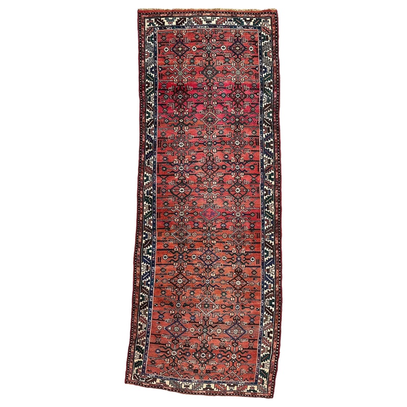 Hand Knotted Persian Hamadan Wide Runner Rug 36 x 910