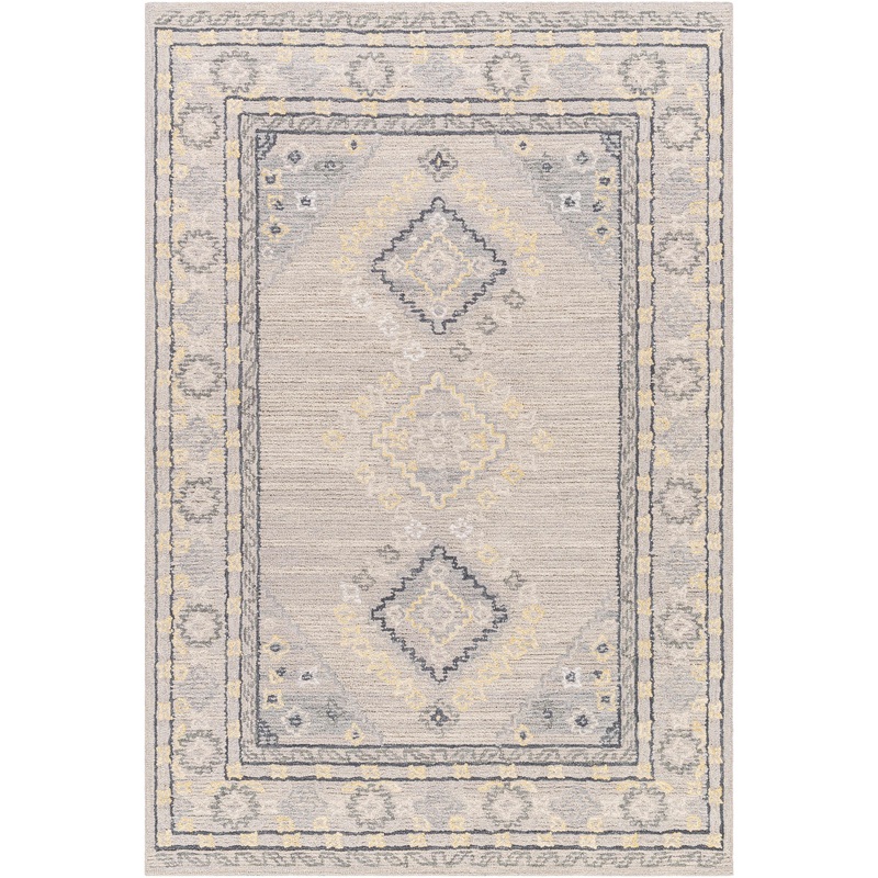 Alena Gray Wool Blend Area Rug