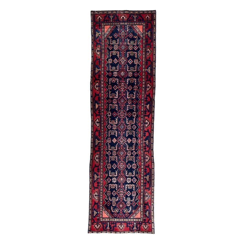 Antique Vegetable Dye Malayer Persian Runner Rug 3×104