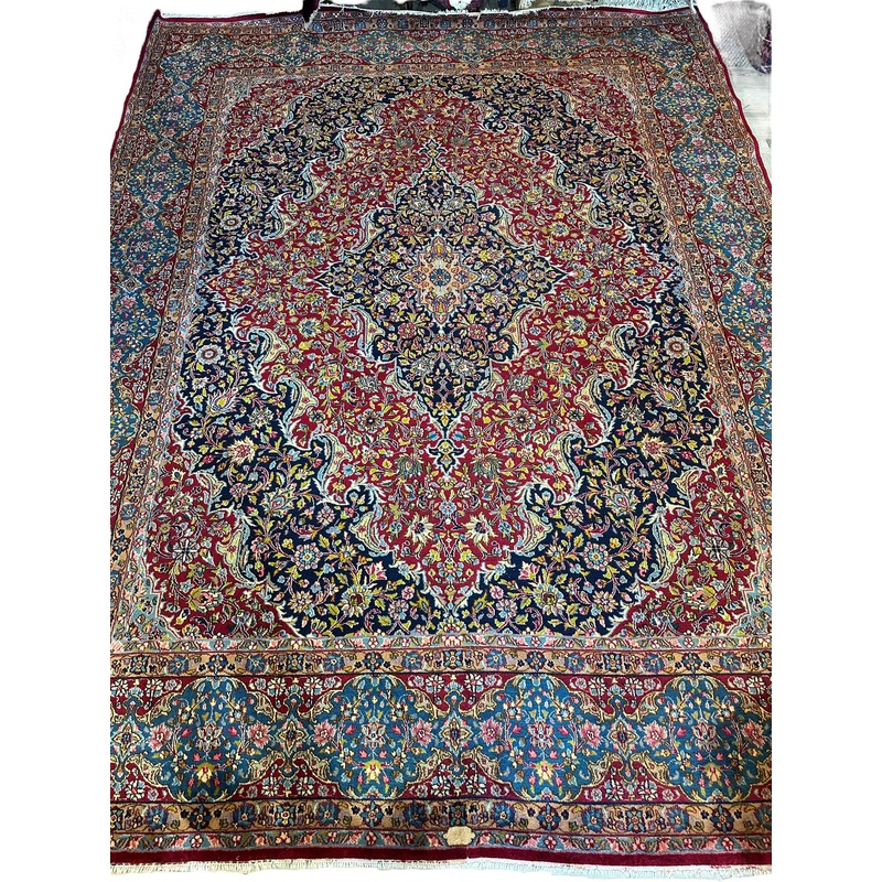 Exquisite Persian Vintage Medalian Rug 10 x 13