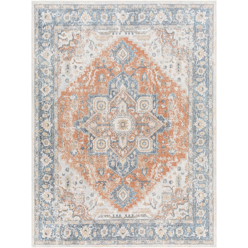 Ezri Rust Washable Area Rug