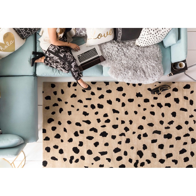 Guiseley Dalmatian Wool Area Rug