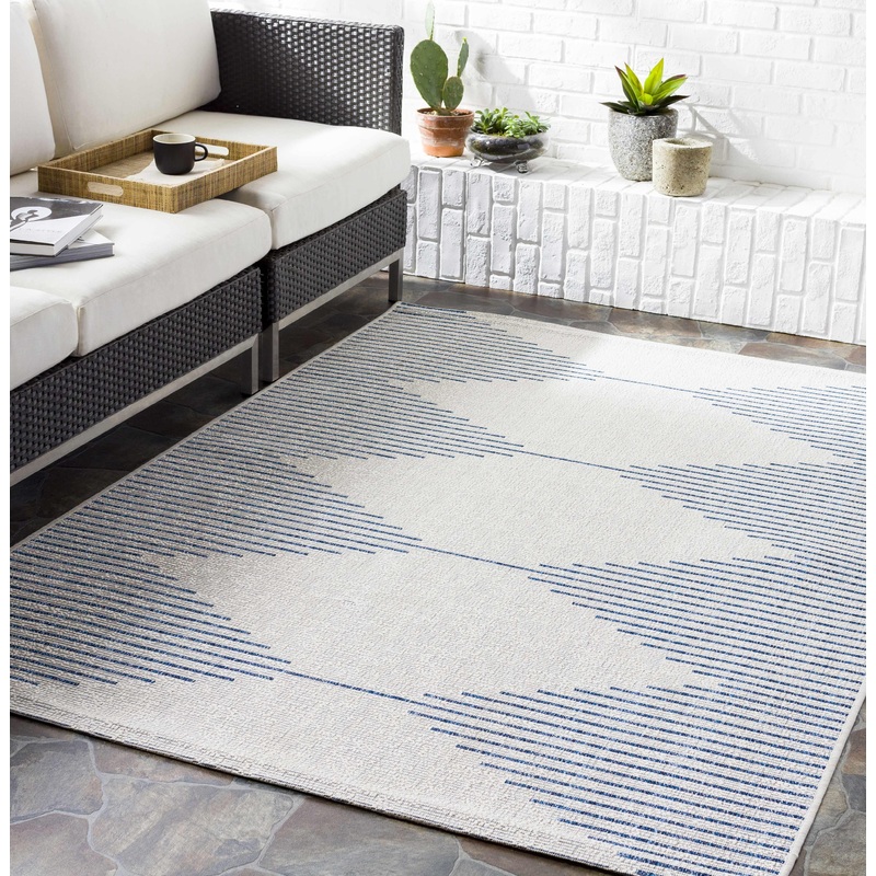 Stephan Blue & Cream Area Rug