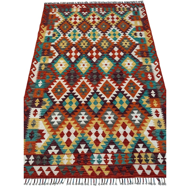 Afghani Maimana Kilim Wool Rug 43 x 67