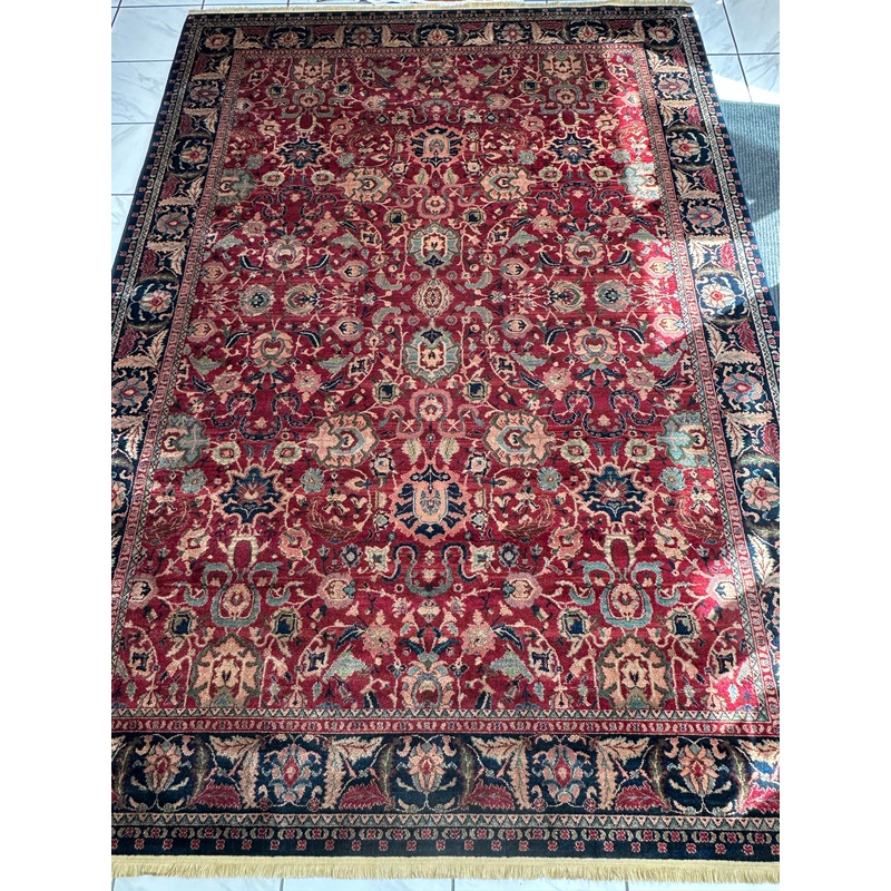 Karastan Samovar Teawash Wool Rug  88 x 12  Vintage Elegance, Excellent Condition