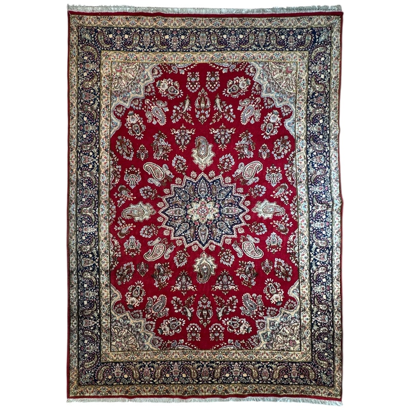 Vintage Kirman Persian Rug | 99 x 14 | Thick Full-Pile Wool | Circa 1960 | K2029